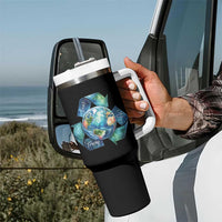 Earth Day Dont Be Trashy Tumbler With Handle Environmental Awareness Gift