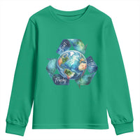 Earth Day Dont Be Trashy Youth Sweatshirt Environmental Awareness Gift