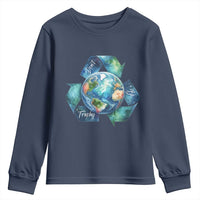 Earth Day Dont Be Trashy Youth Sweatshirt Environmental Awareness Gift
