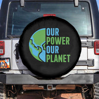 Our Power Our Planet Spare Tire Cover Earth Day Words Environmentalist Gift