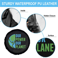 Our Power Our Planet Spare Tire Cover Earth Day Words Environmentalist Gift