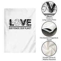 Earth Day 2026 Garden Flag Our Power Our Planet