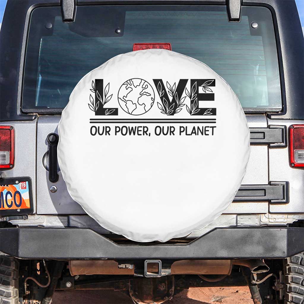Earth Day 2026 Spare Tire Cover Our Power Our Planet