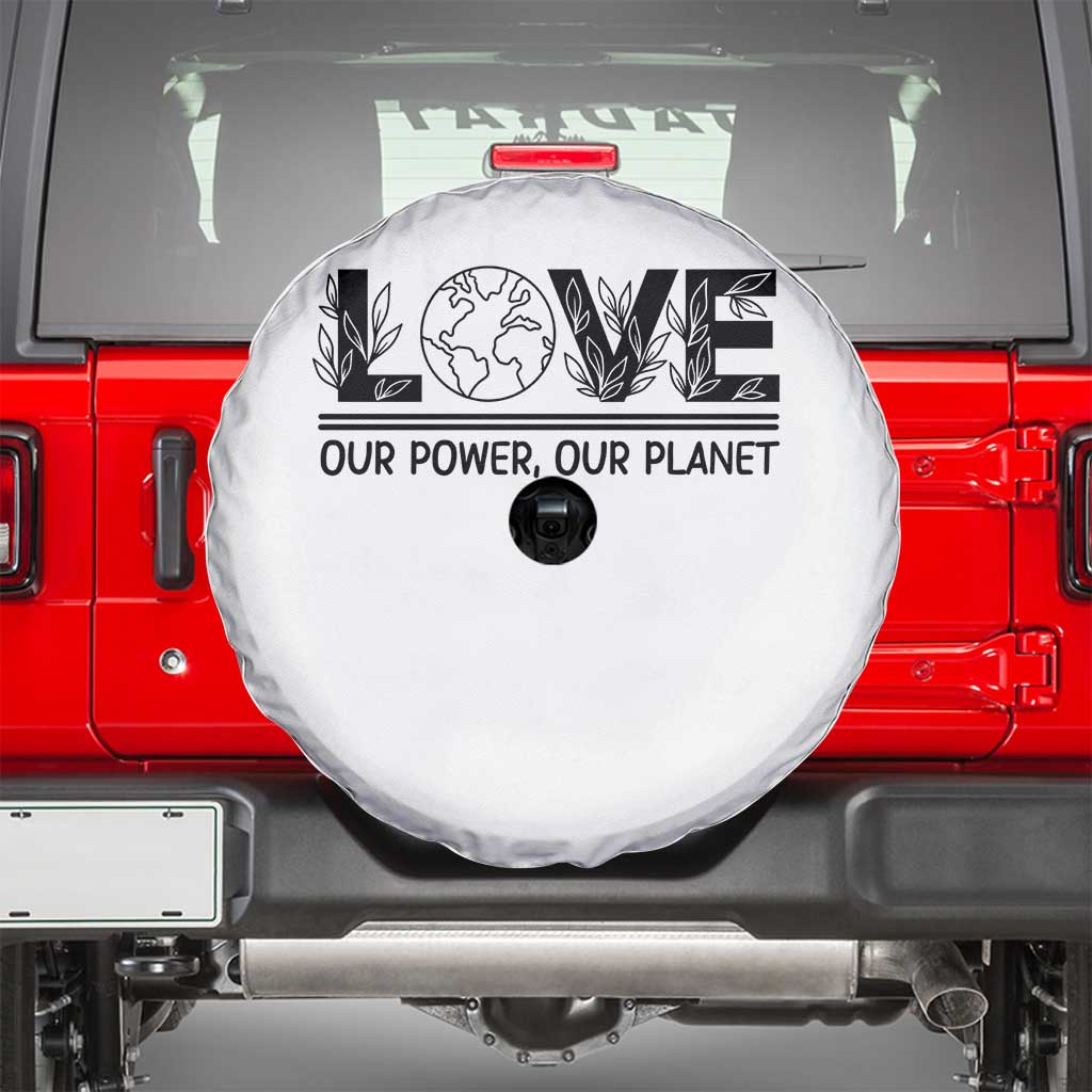 Earth Day 2026 Spare Tire Cover Our Power Our Planet