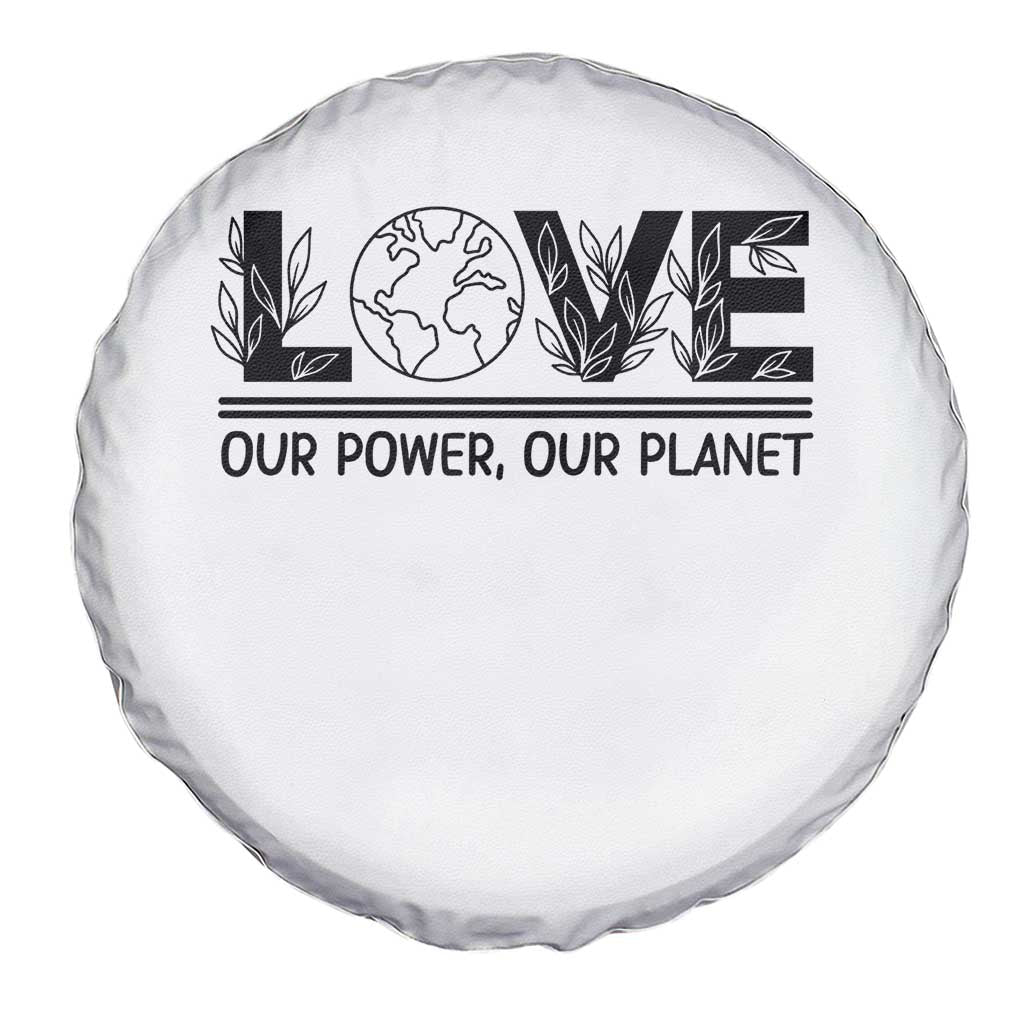 Earth Day 2026 Spare Tire Cover Our Power Our Planet