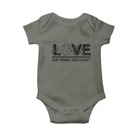 Earth Day 2026 Baby Onesie Our Power Our Planet