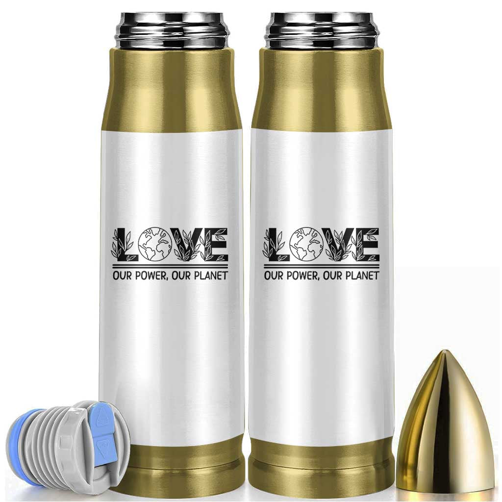 Earth Day 2026 Bullet Tumbler Our Power Our Planet