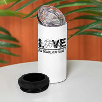 Earth Day 2026 4 in 1 Can Cooler Tumbler Our Power Our Planet
