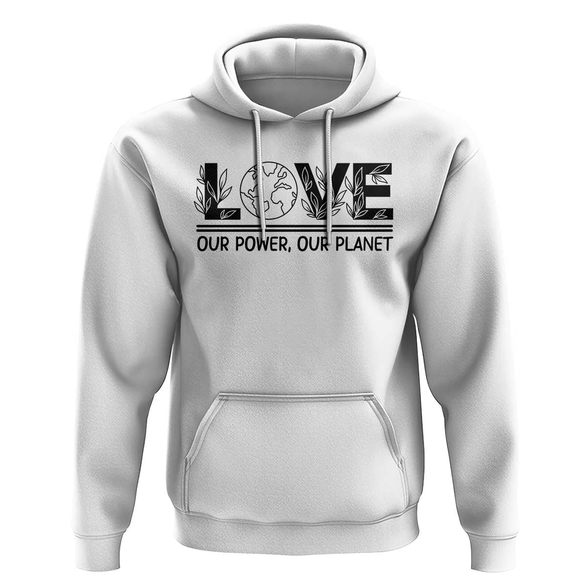 Earth Day 2026 Hoodie Our Power Our Planet