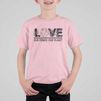 Earth Day 2026 T Shirt For Kid Our Power Our Planet