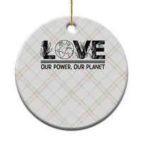 Earth Day 2026 Ceramic Ornament Our Power Our Planet