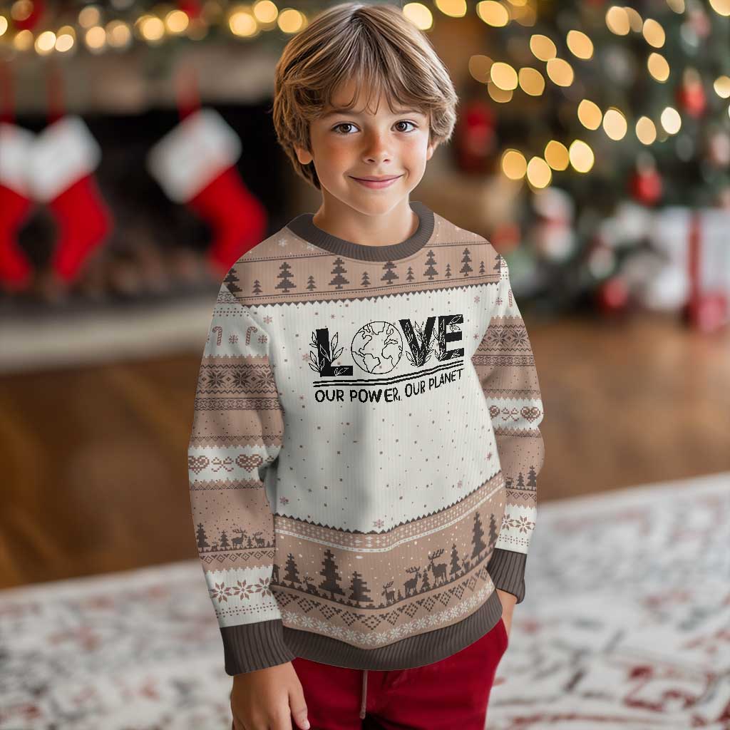Earth Day 2026 Ugly Christmas Sweater Our Power Our Planet