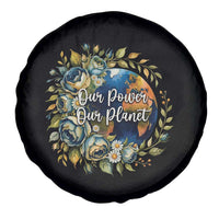 Save The Planet Earth Day Spare Tire Cover Our Power Our Planet