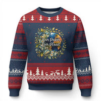 Save The Planet Earth Day Ugly Christmas Sweater Our Power Our Planet
