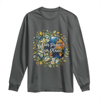 Save The Planet Earth Day Long Sleeve Shirt Our Power Our Planet