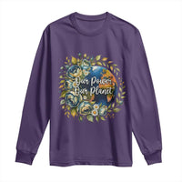 Save The Planet Earth Day Long Sleeve Shirt Our Power Our Planet