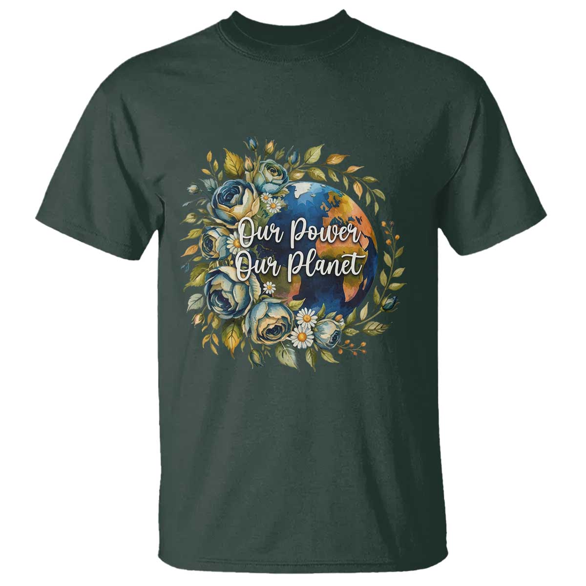 Save The Planet Earth Day T Shirt Our Power Our Planet