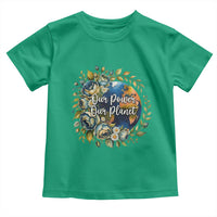 Save The Planet Earth Day Toddler T Shirt Our Power Our Planet