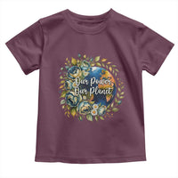 Save The Planet Earth Day Toddler T Shirt Our Power Our Planet
