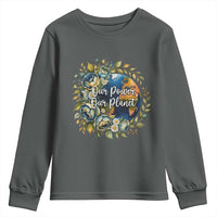 Save The Planet Earth Day Youth Sweatshirt Our Power Our Planet