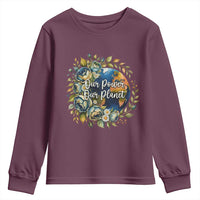 Save The Planet Earth Day Youth Sweatshirt Our Power Our Planet