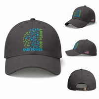 Earth Day Environmental Activism Baseball Cap Our Power Our Planet