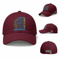 Earth Day Environmental Activism Baseball Cap Our Power Our Planet