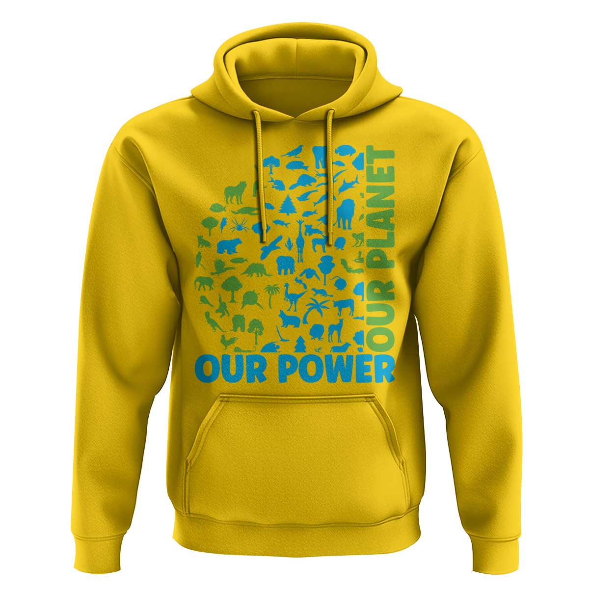 Earth Day Environmental Activism Hoodie Our Power Our Planet