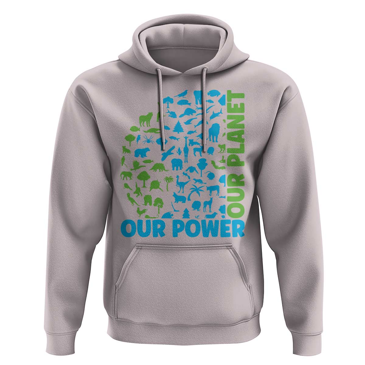Earth Day Environmental Activism Hoodie Our Power Our Planet