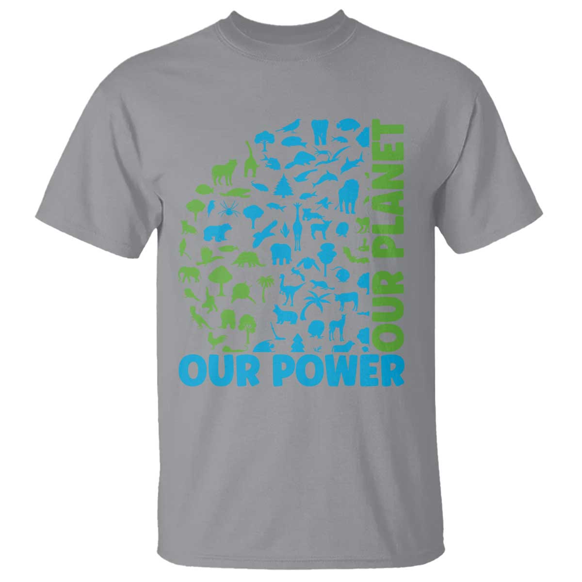 Earth Day Environmental Activism T Shirt Our Power Our Planet