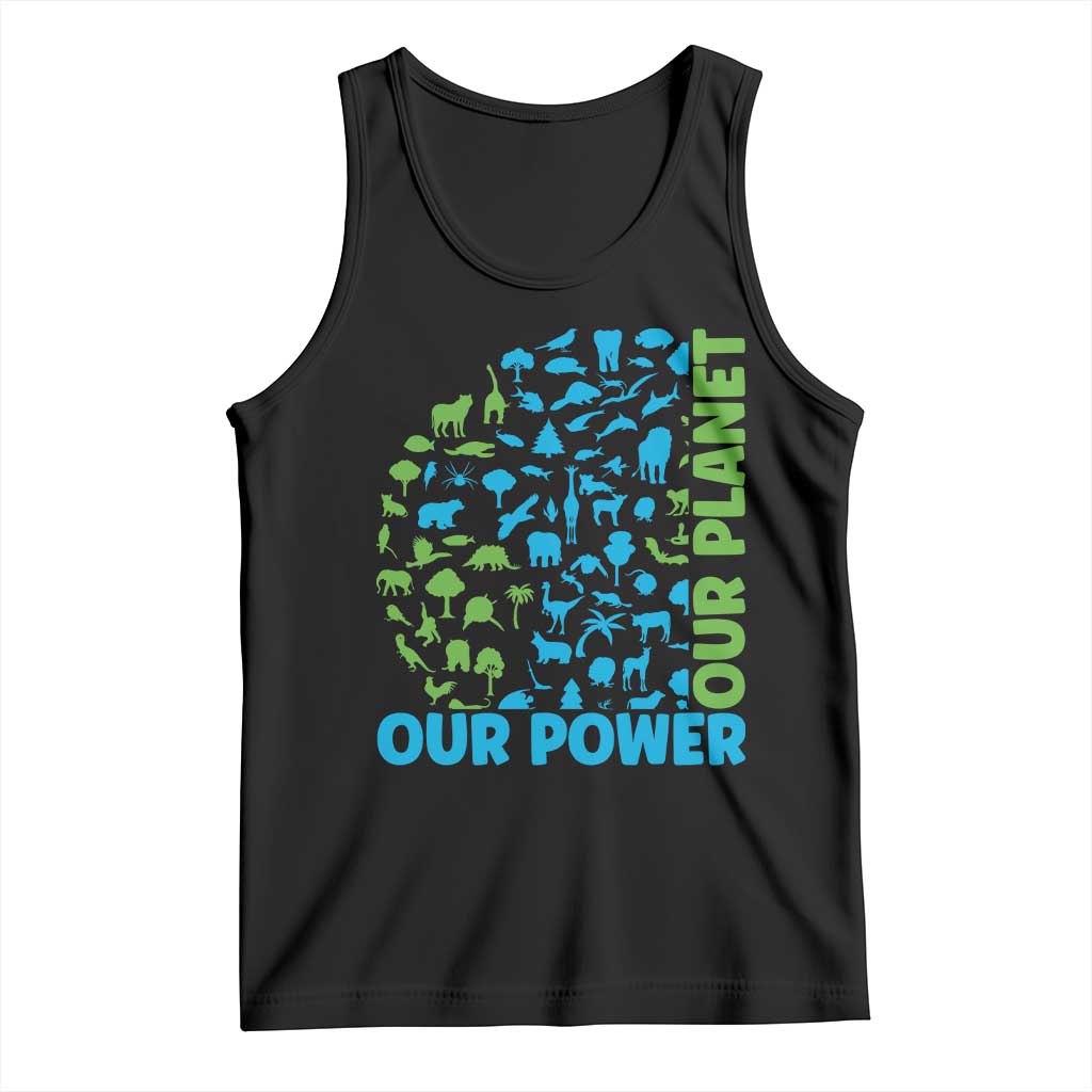 Earth Day Environmental Activism Tank Top Our Power Our Planet
