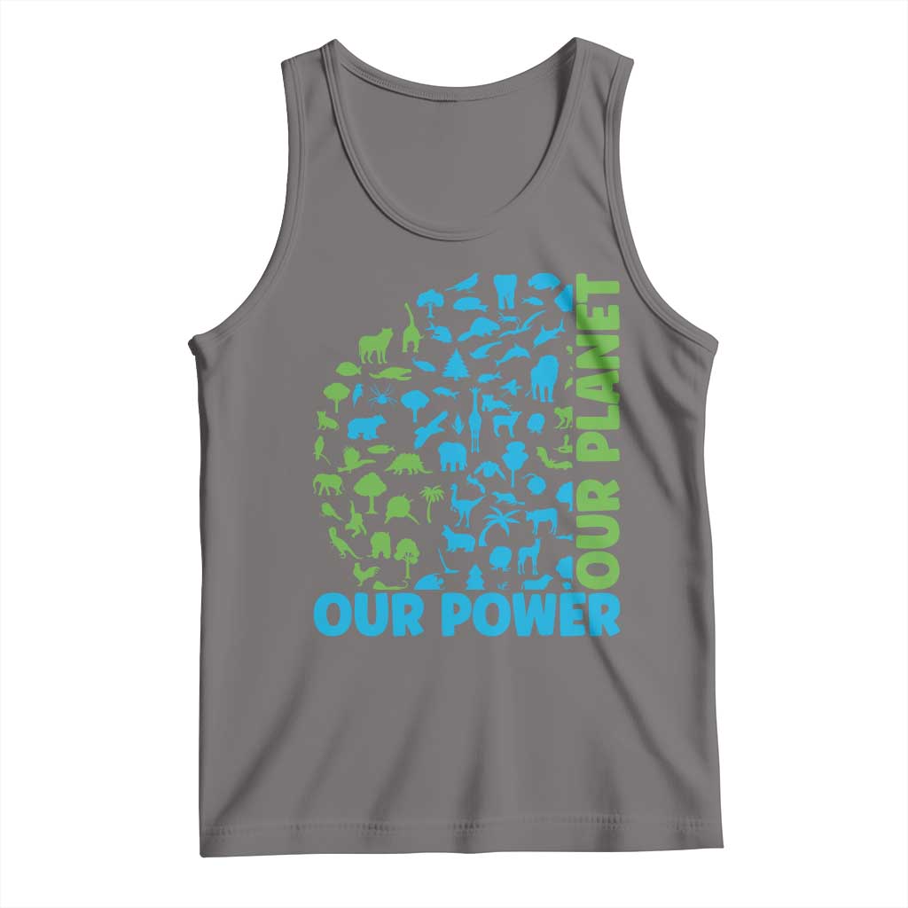 Earth Day Environmental Activism Tank Top Our Power Our Planet