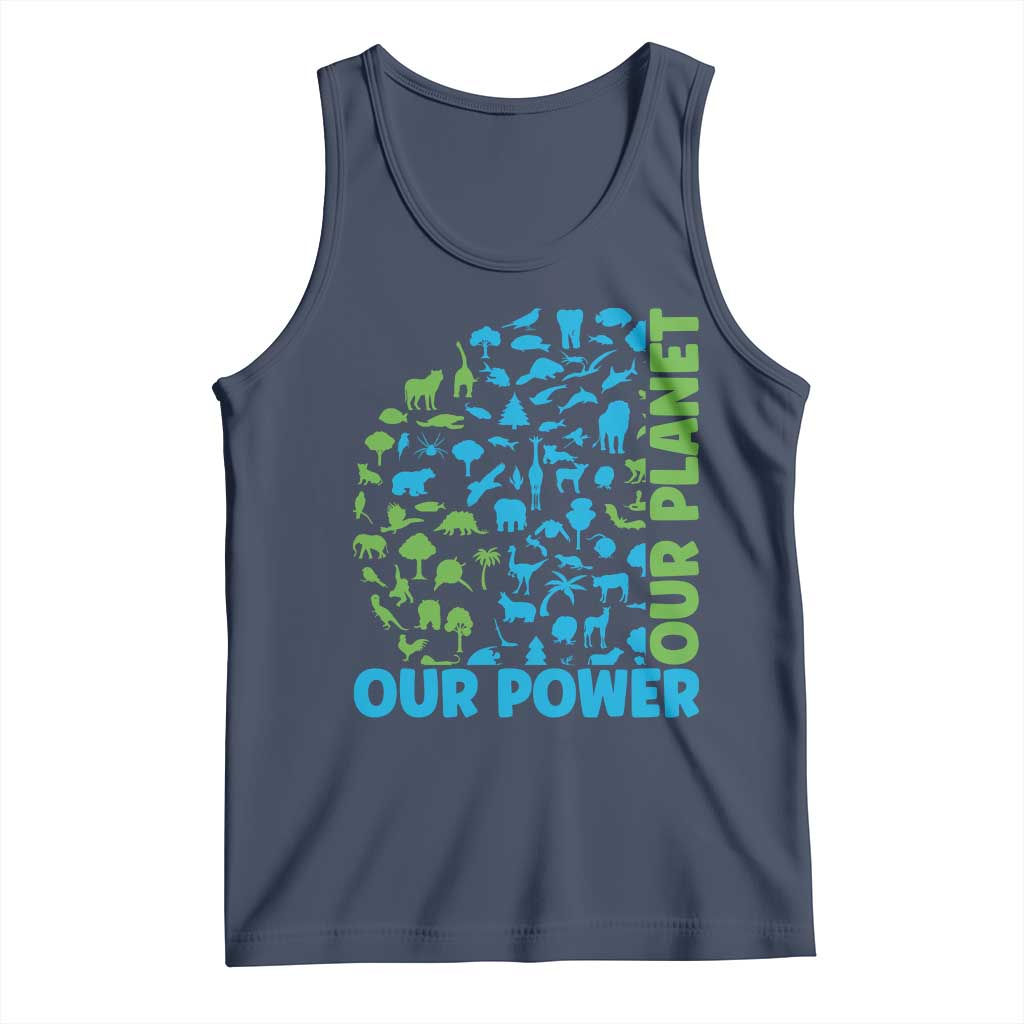 Earth Day Environmental Activism Tank Top Our Power Our Planet
