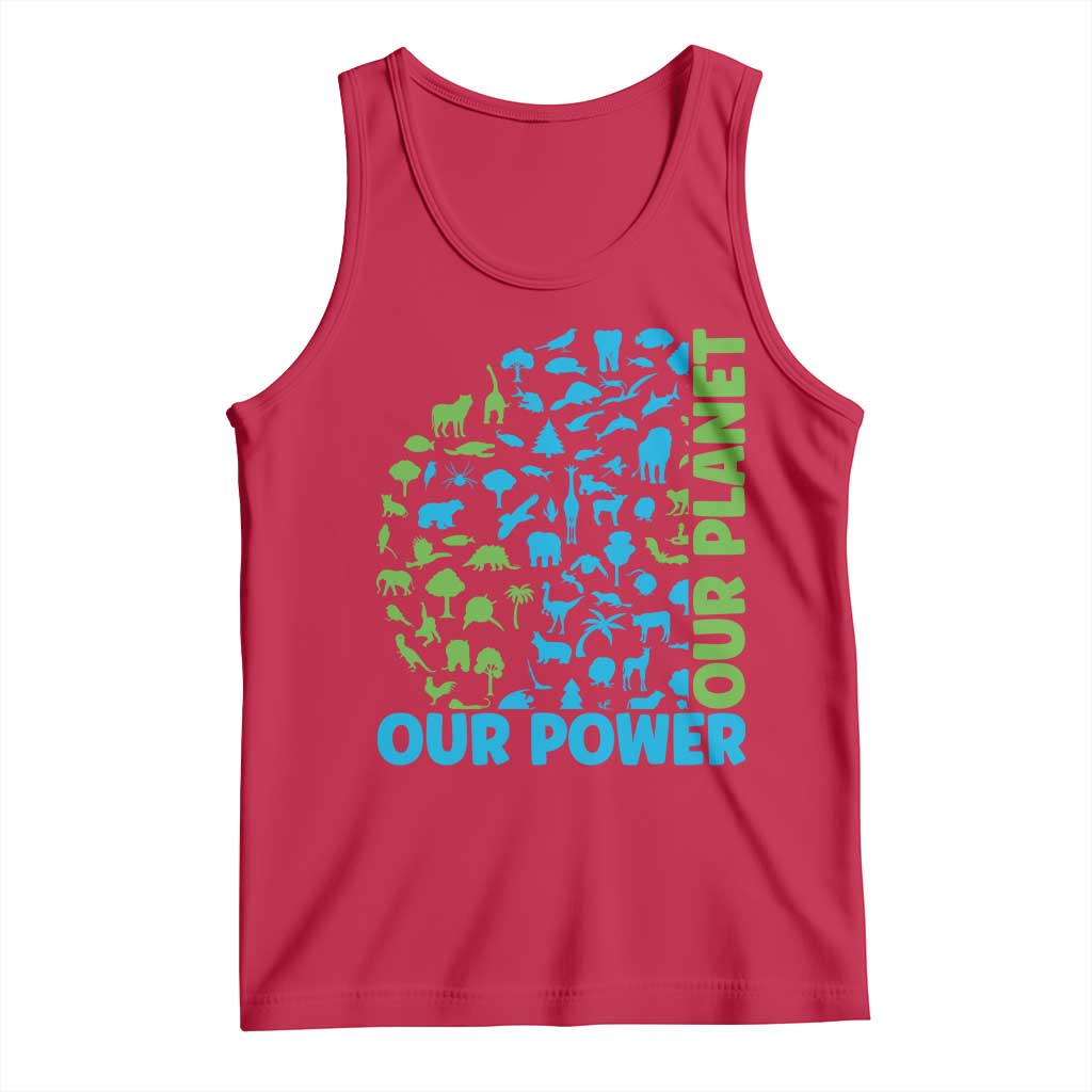 Earth Day Environmental Activism Tank Top Our Power Our Planet