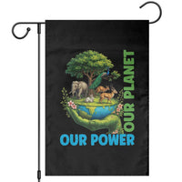 Our Power Our Planet Garden Flag Earth Day Nature Lover Gift