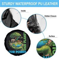 Our Power Our Planet Spare Tire Cover Earth Day Nature Lover Gift