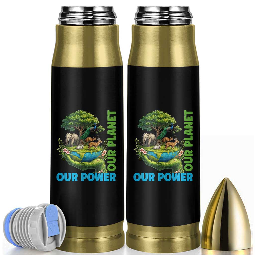 Our Power Our Planet Bullet Tumbler Earth Day Nature Lover Gift