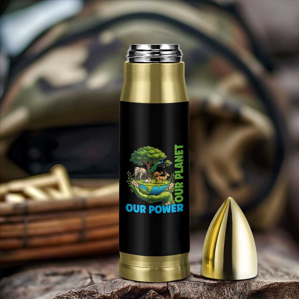 Our Power Our Planet Bullet Tumbler Earth Day Nature Lover Gift