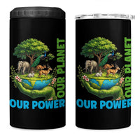 Our Power Our Planet 4 in 1 Can Cooler Tumbler Earth Day Nature Lover Gift