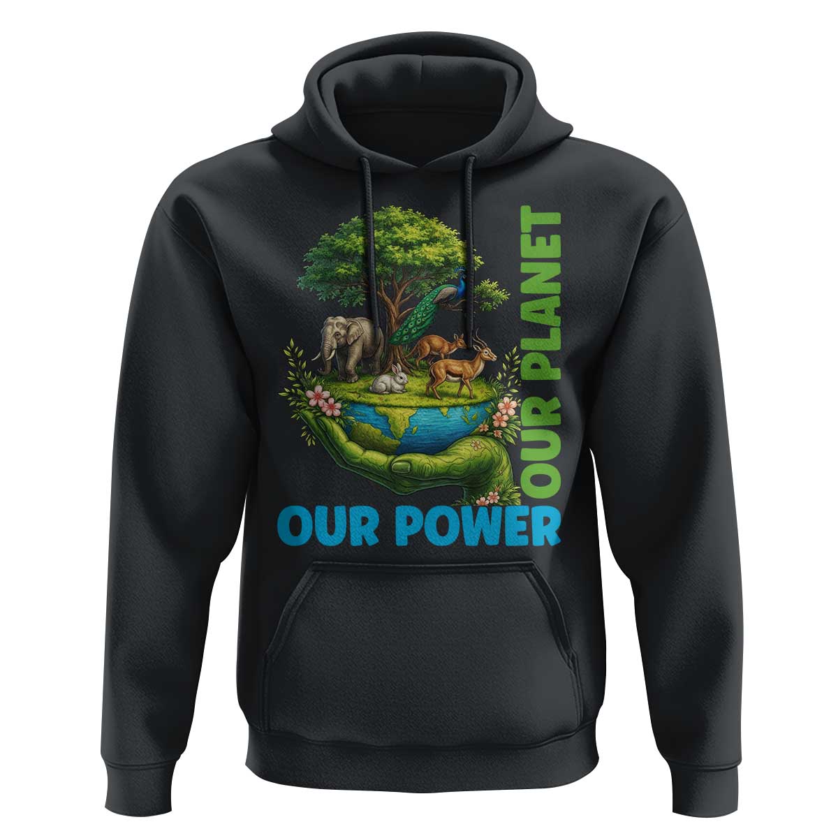 Our Power Our Planet Hoodie Earth Day Nature Lover Gift