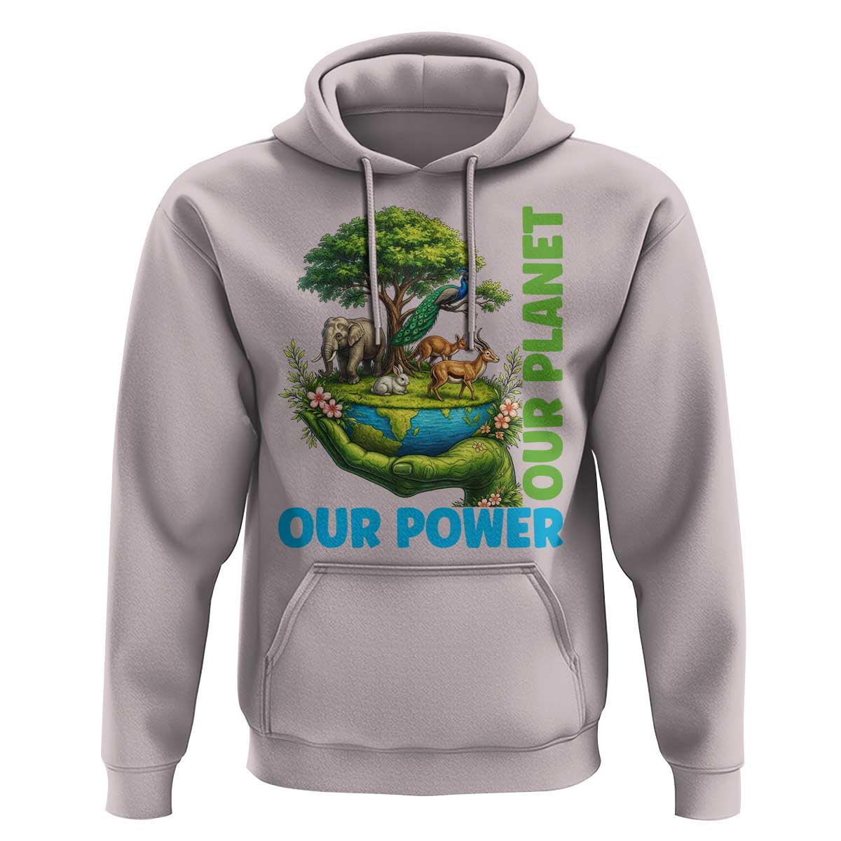 Our Power Our Planet Hoodie Earth Day Nature Lover Gift