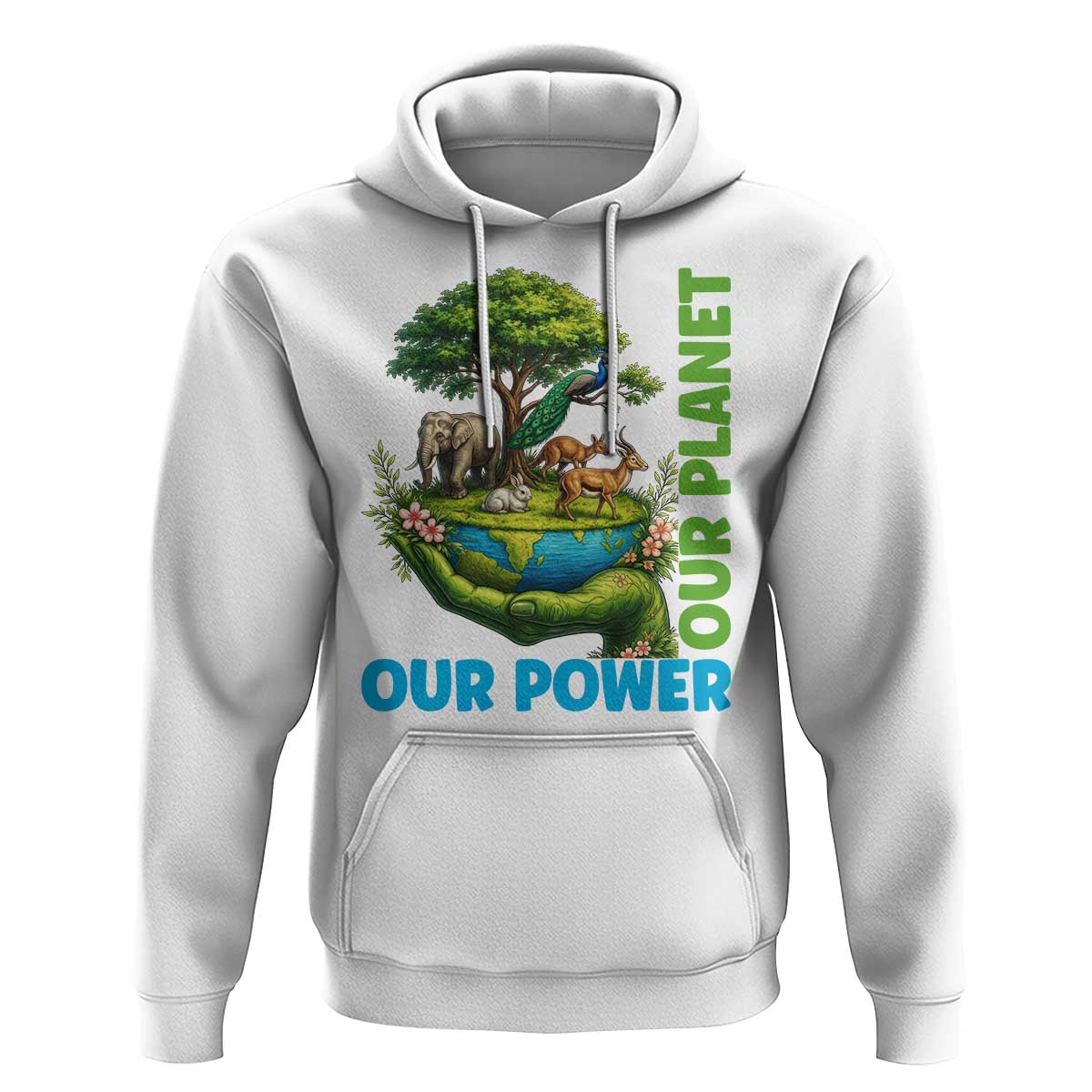 Our Power Our Planet Hoodie Earth Day Nature Lover Gift