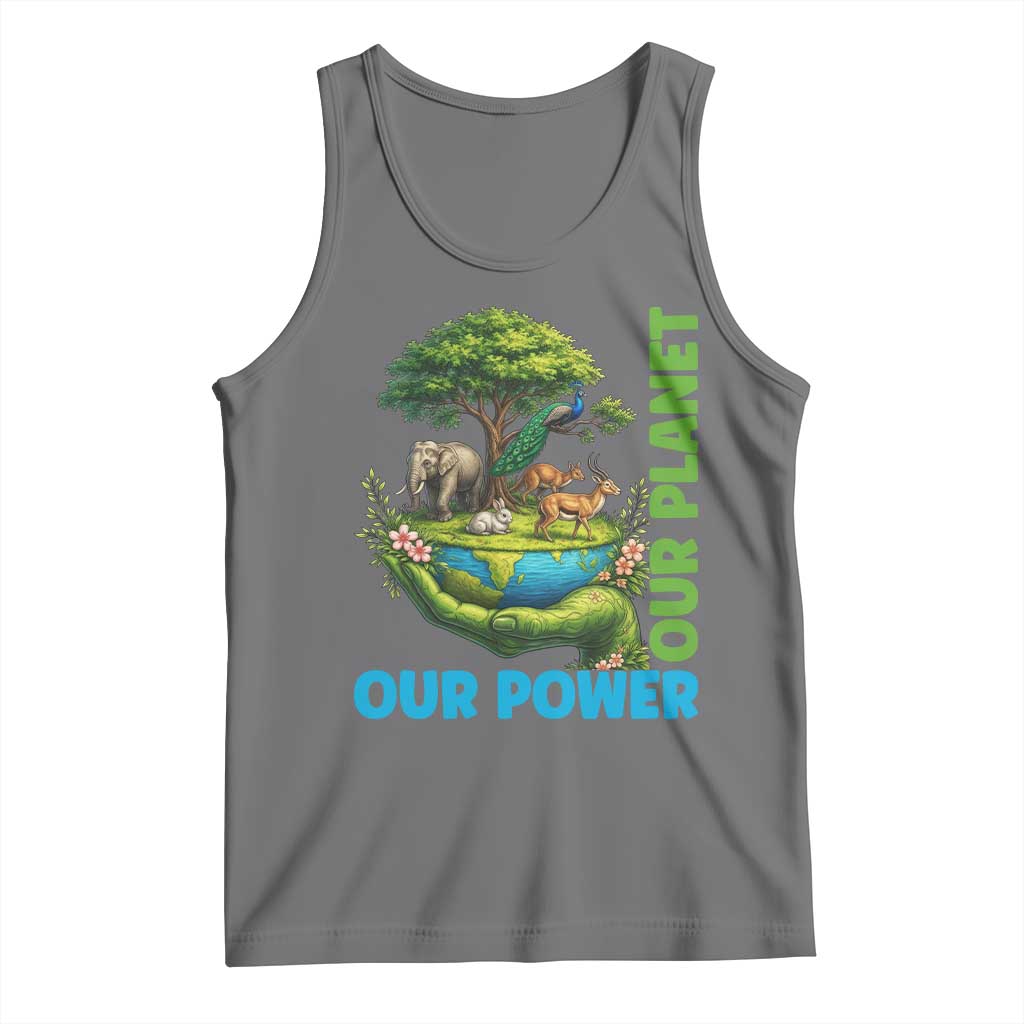 Our Power Our Planet Tank Top Earth Day Nature Lover Gift