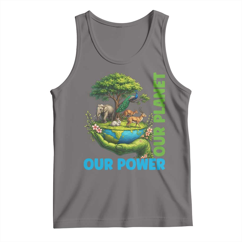 Our Power Our Planet Tank Top Earth Day Nature Lover Gift