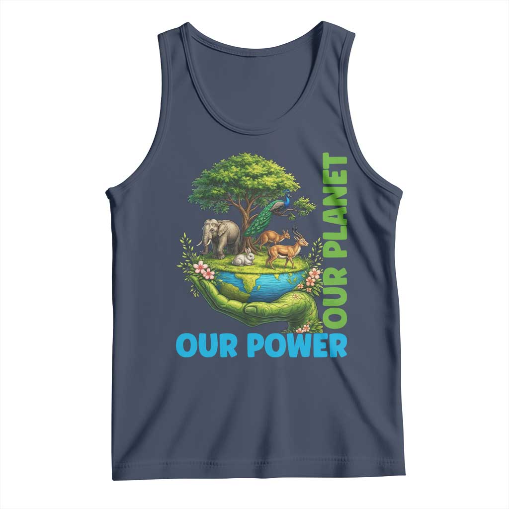 Our Power Our Planet Tank Top Earth Day Nature Lover Gift