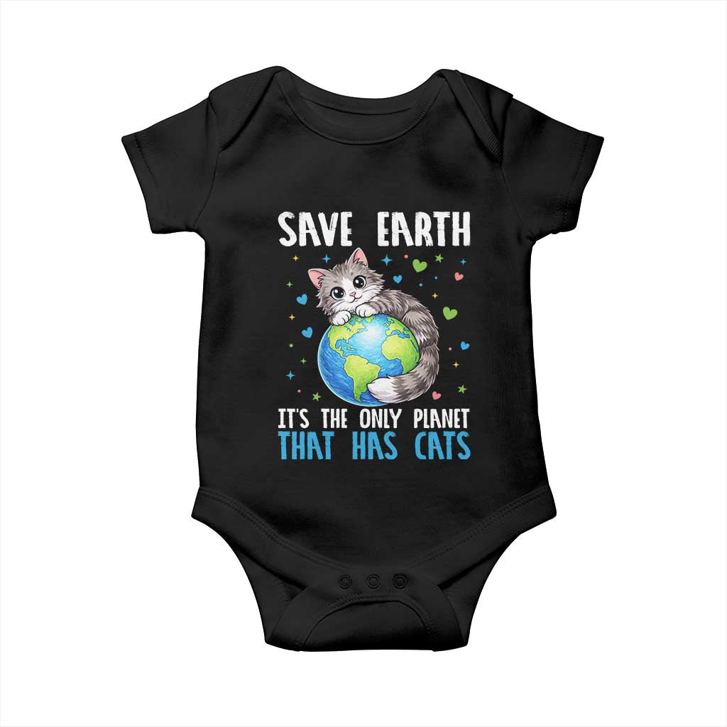 Earth Day Baby Onesie Save Earth Its The Only Planet With Cats
