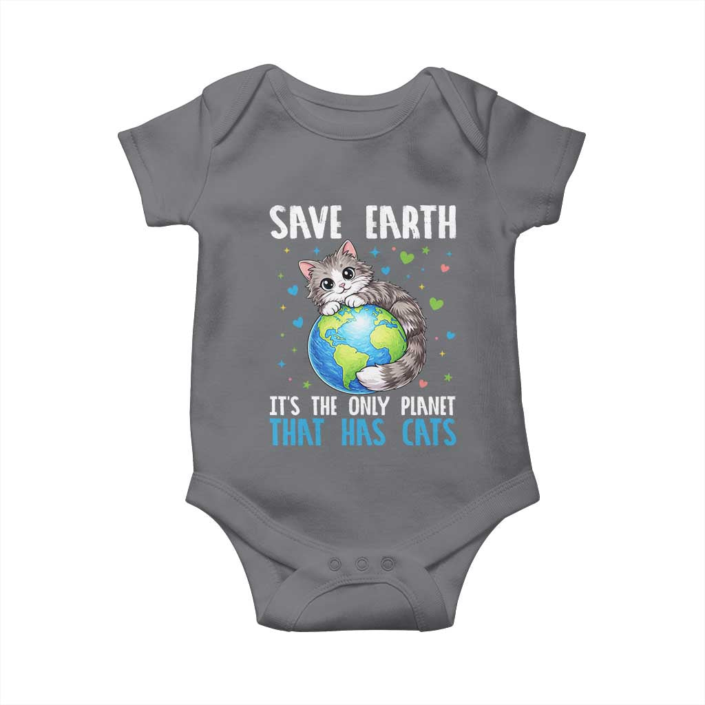 Earth Day Baby Onesie Save Earth Its The Only Planet With Cats