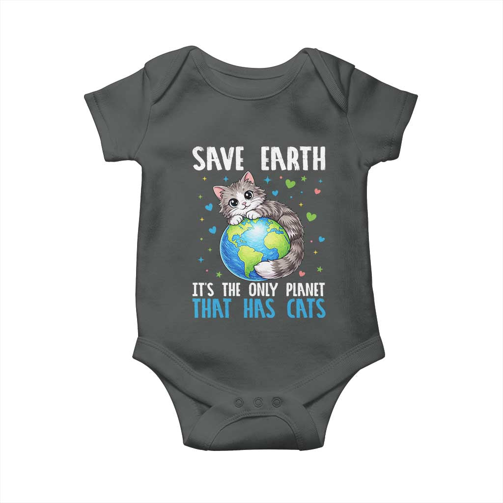 Earth Day Baby Onesie Save Earth Its The Only Planet With Cats