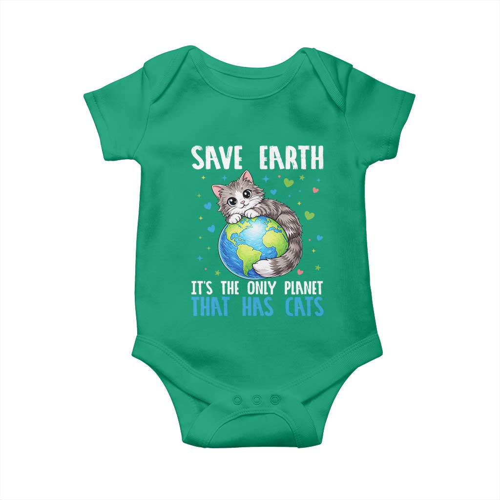 Earth Day Baby Onesie Save Earth Its The Only Planet With Cats