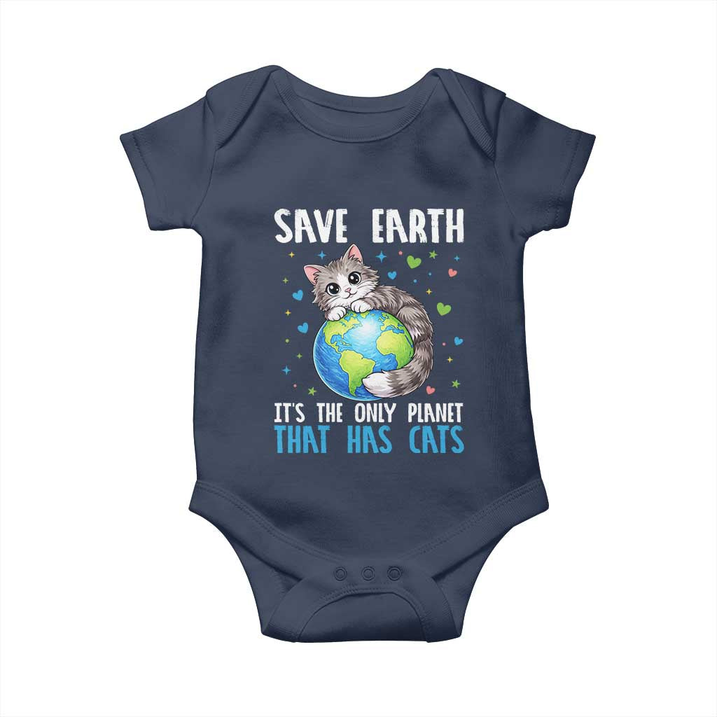 Earth Day Baby Onesie Save Earth Its The Only Planet With Cats